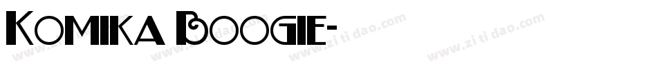 Komika Boogie字体转换